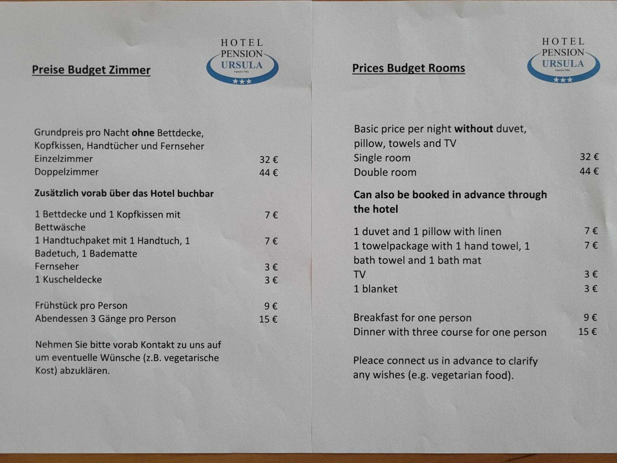 Hotel-Pension Ursula Bad Sachsa Rum bild